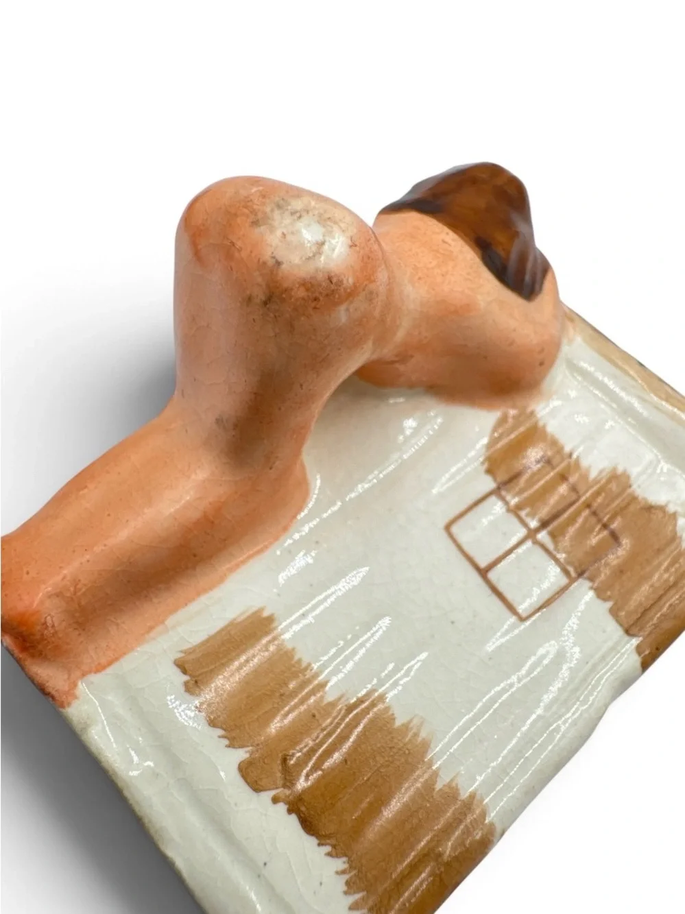 Vintage 1950s Japan Ceramic Nudie Outhouse Salt Pepper Shakers Adult Novelty